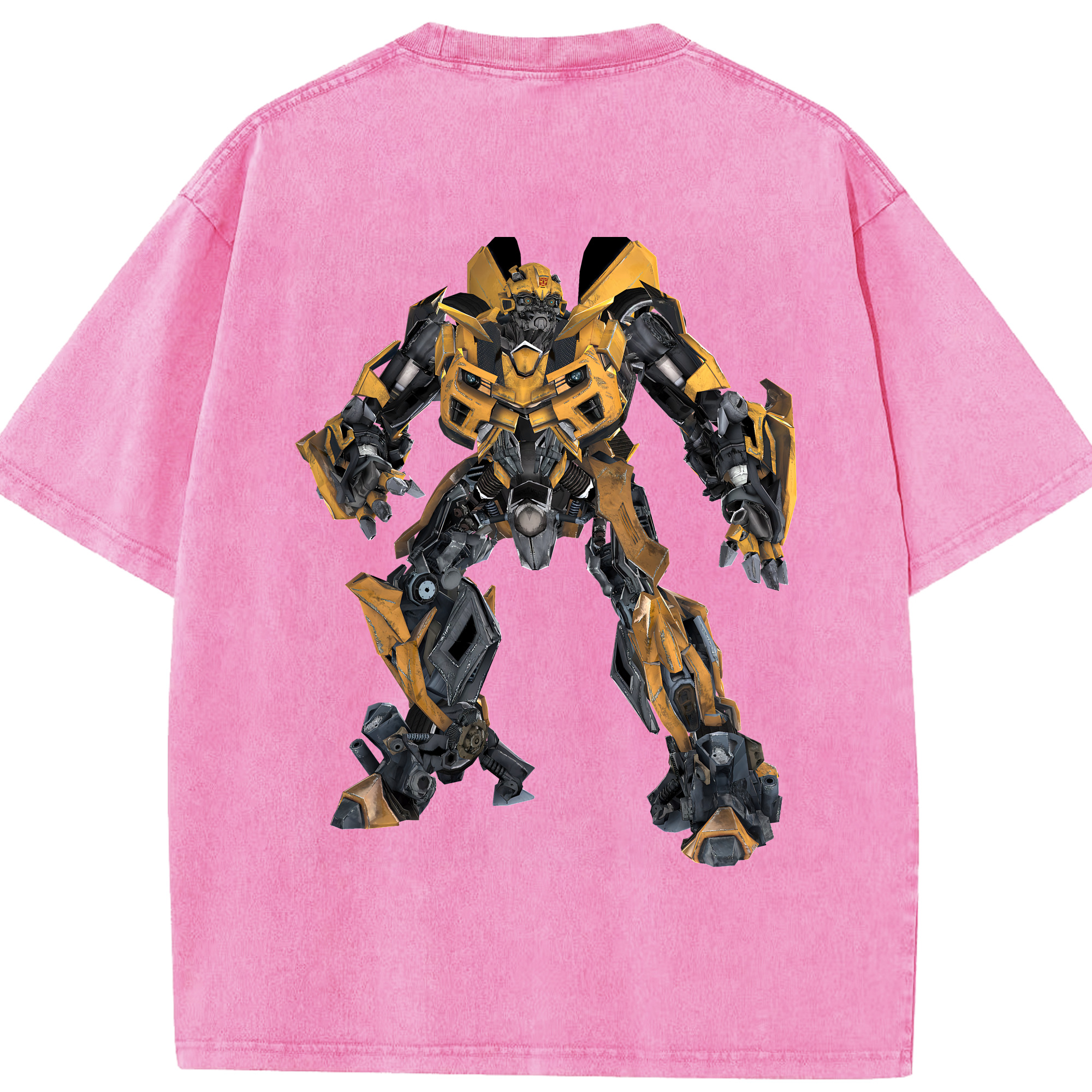 （画像用） Transformers トランスフォーマー 綿100% ヴィンテージ風 半袖Tシャツ（背面プリント）